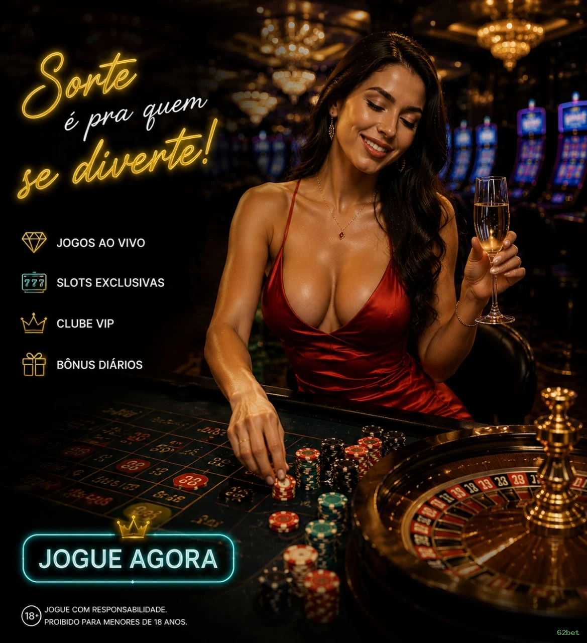 Roleta e blackjack 62bet